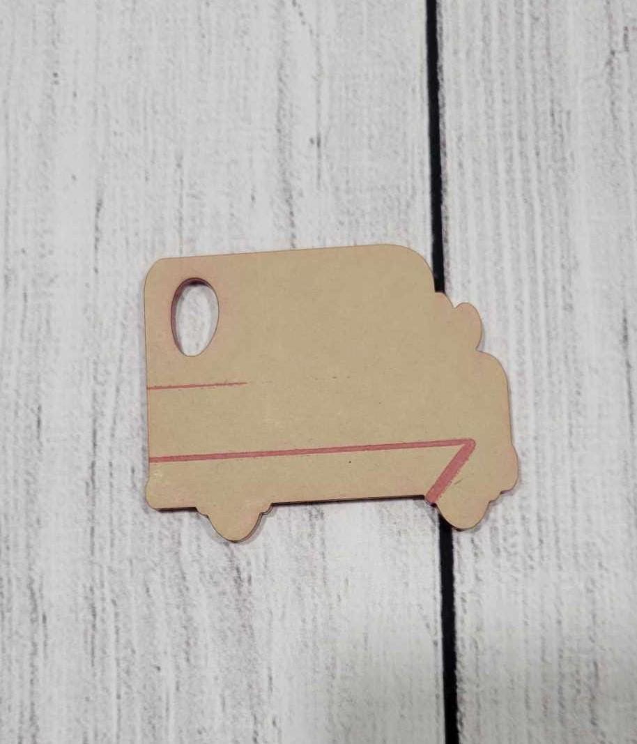 Acryllic UPS Mail Keychains