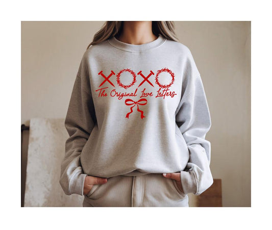 XOXO the original love letters Shiny, Sweatshirt, Valentine's Day Shirt
