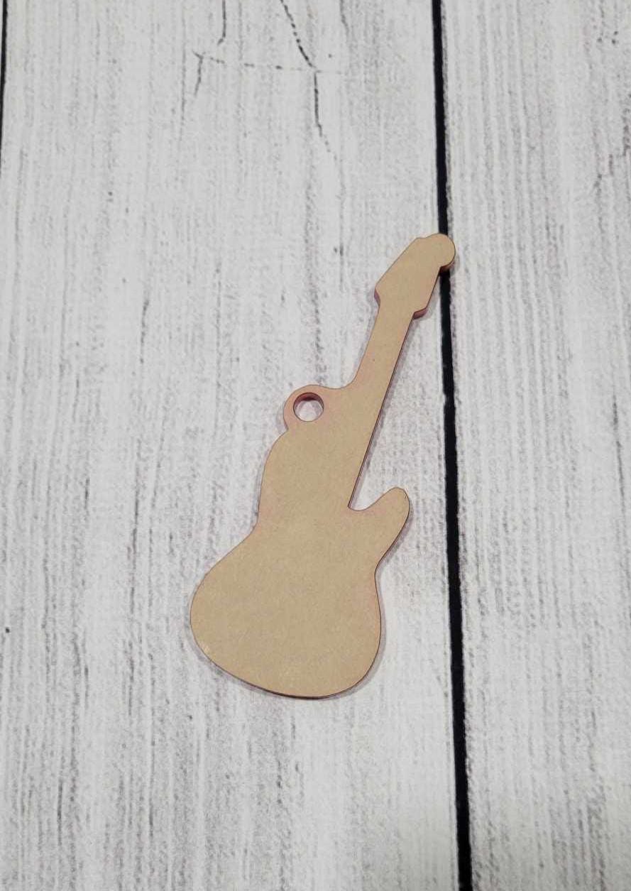 Acryllic Guitar Keychains