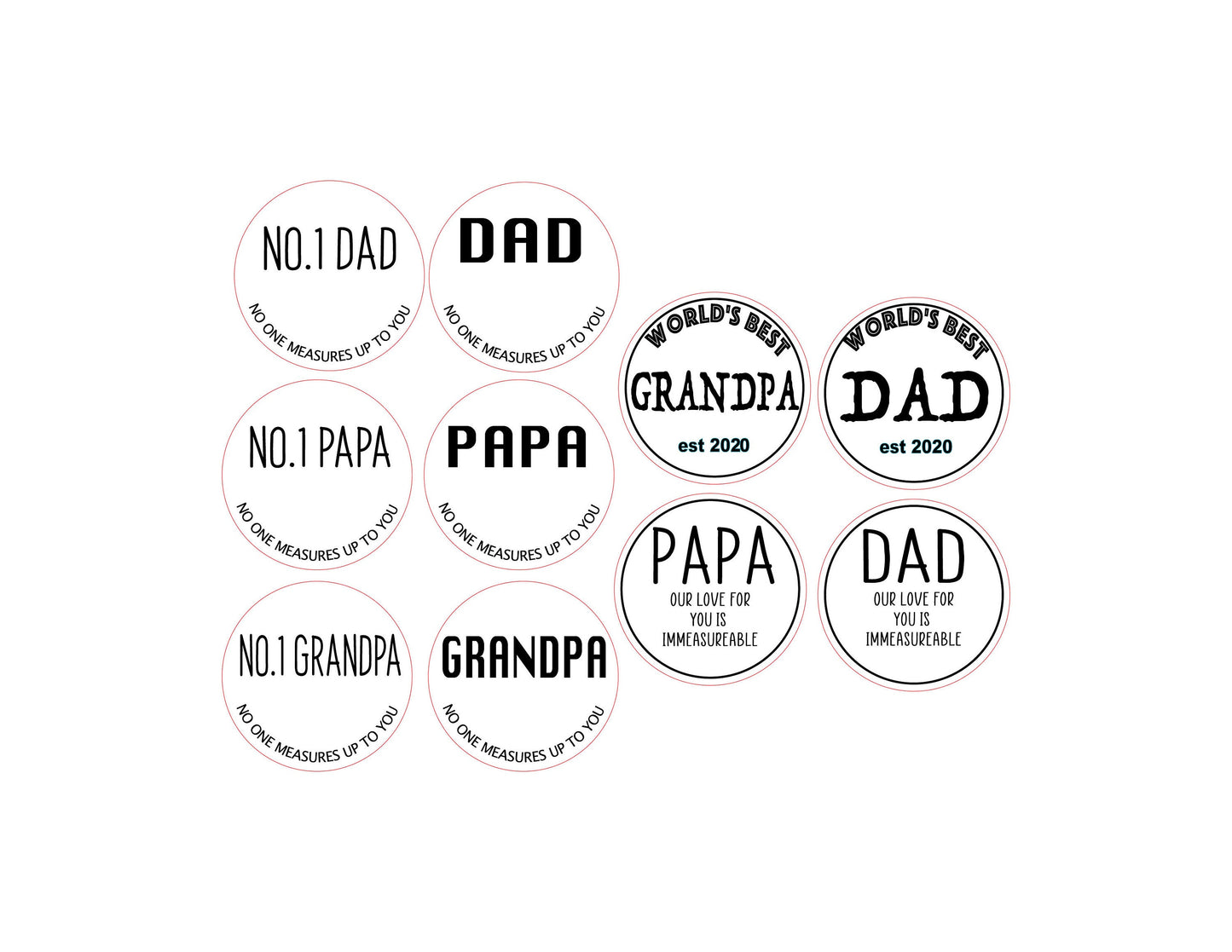 Father's Day Tape Measures