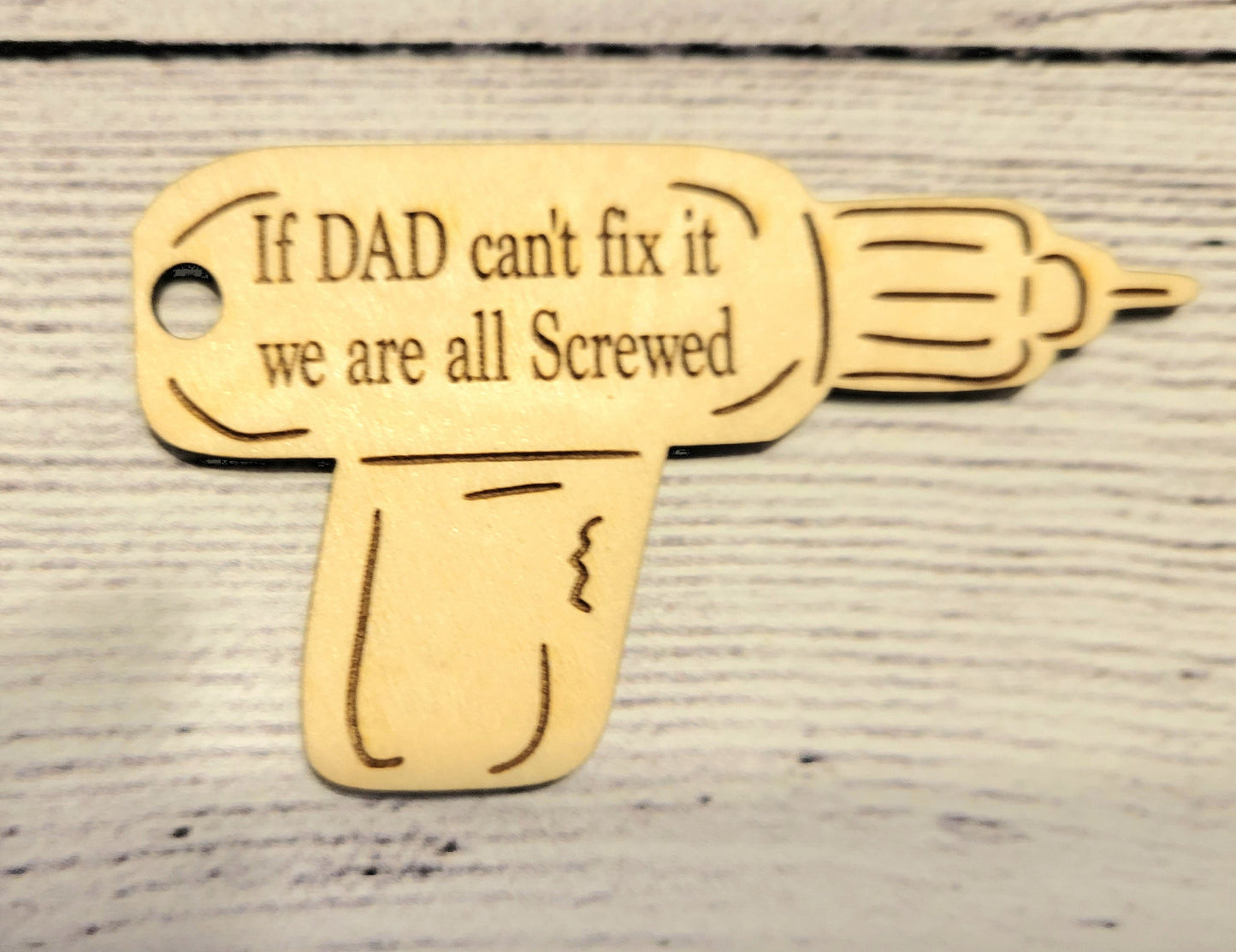 Wooden Keychains for Father's Day