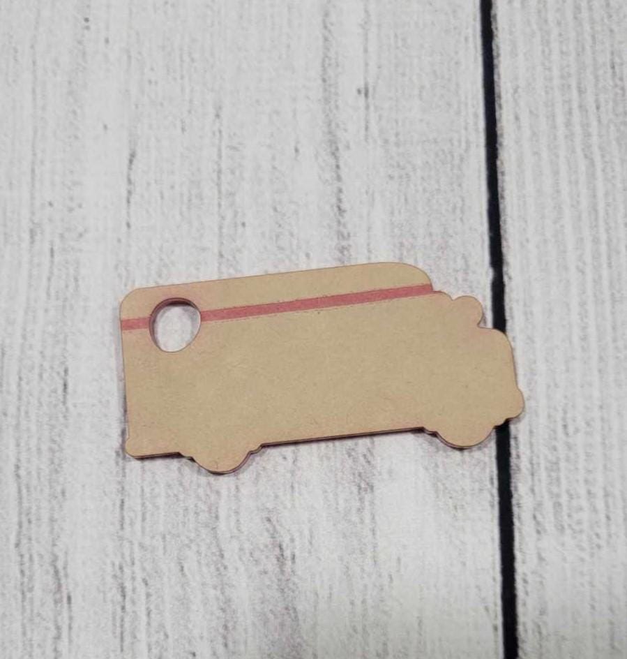 Acryllic School Bus Keychains