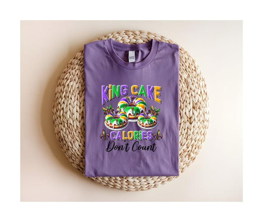 King Cake Calories Dont Count Shirt, Sweatshirt, Louisiana Shirt