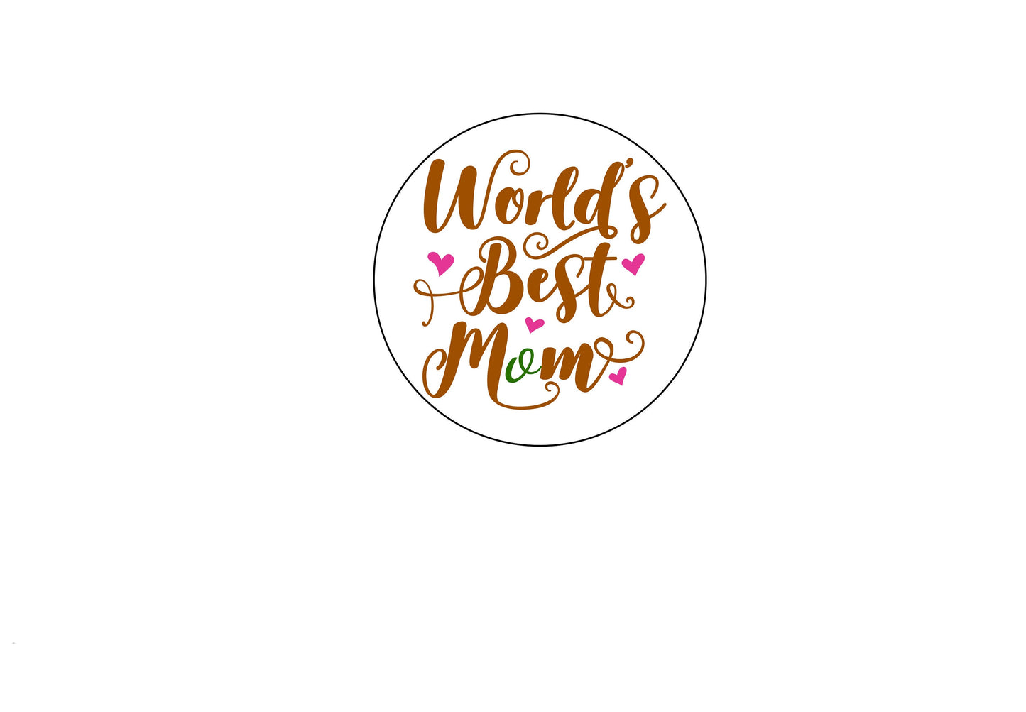 World's Best Mom-2 inches wooden