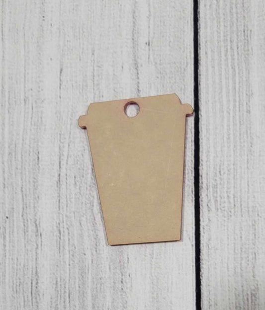 Acryllic Coffee Keychains