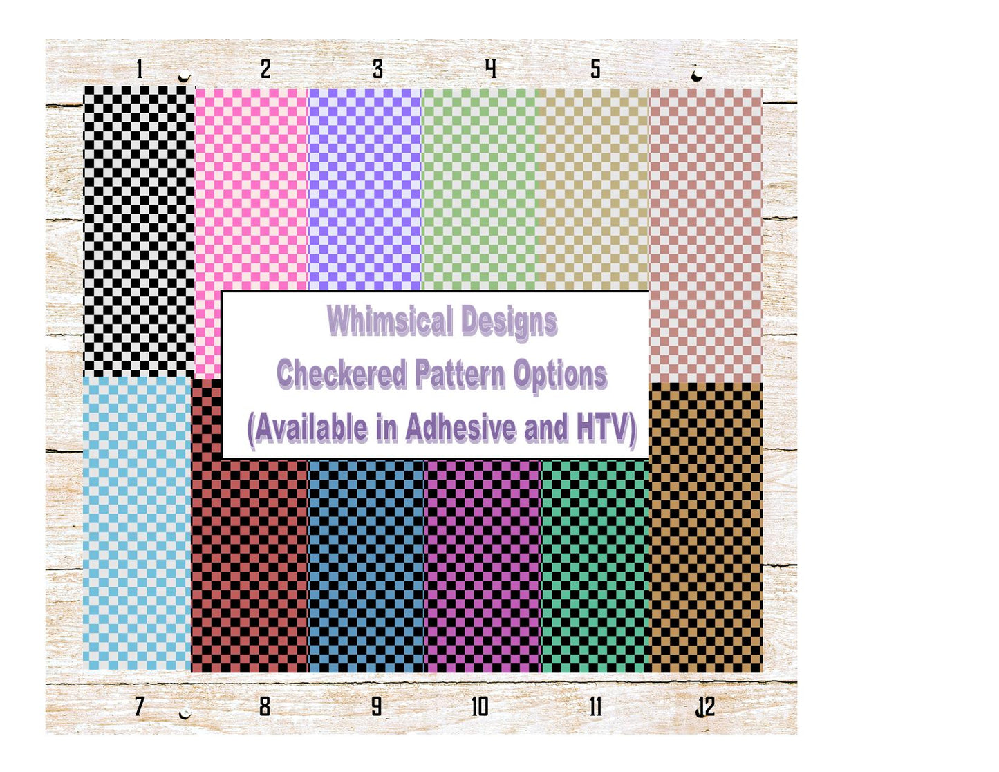 Checkered Patterned Vinyl