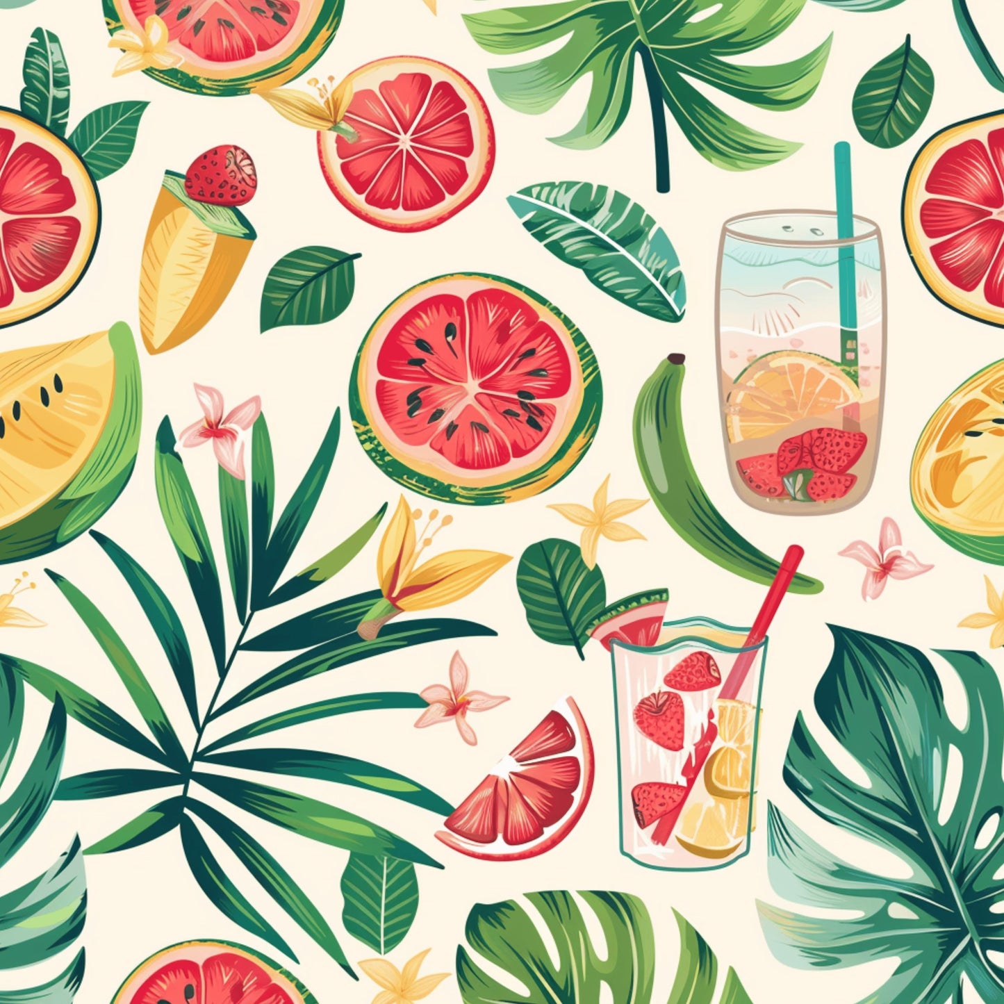 Tropical Patterned Vinyl