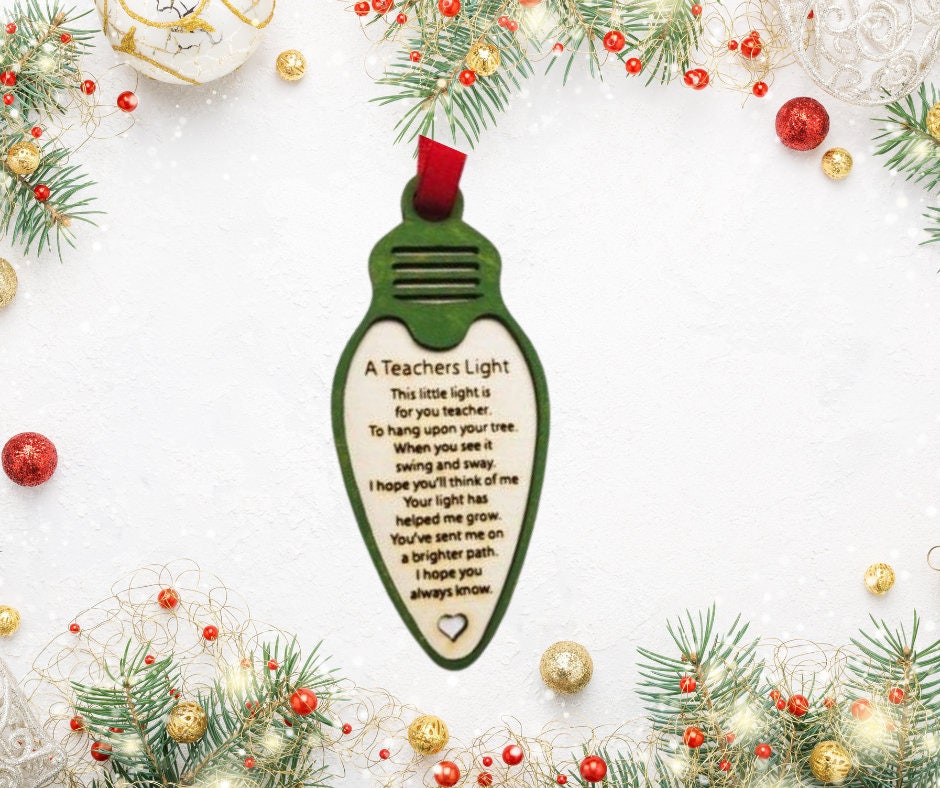Teacher's Light Ornament