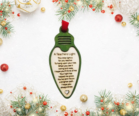 Teacher's Light Ornament