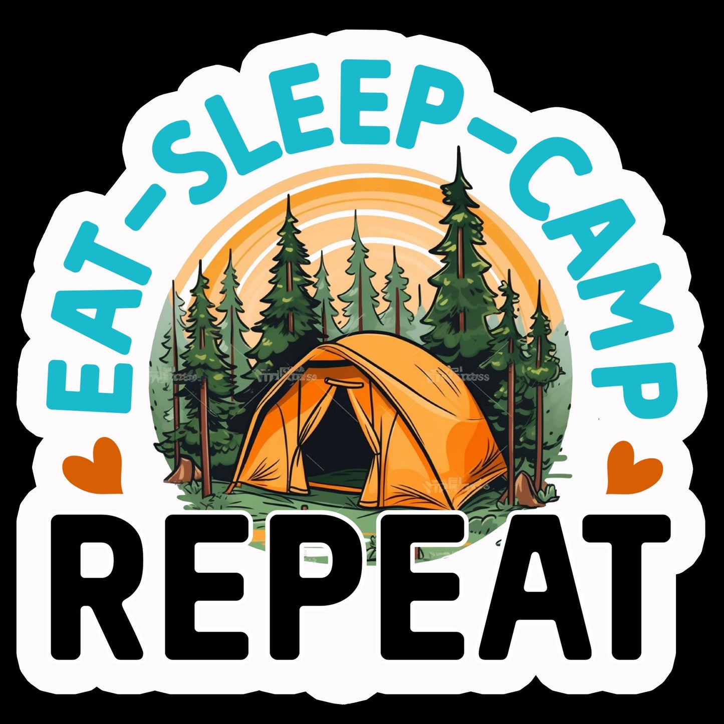 Camping Sticker Set 1