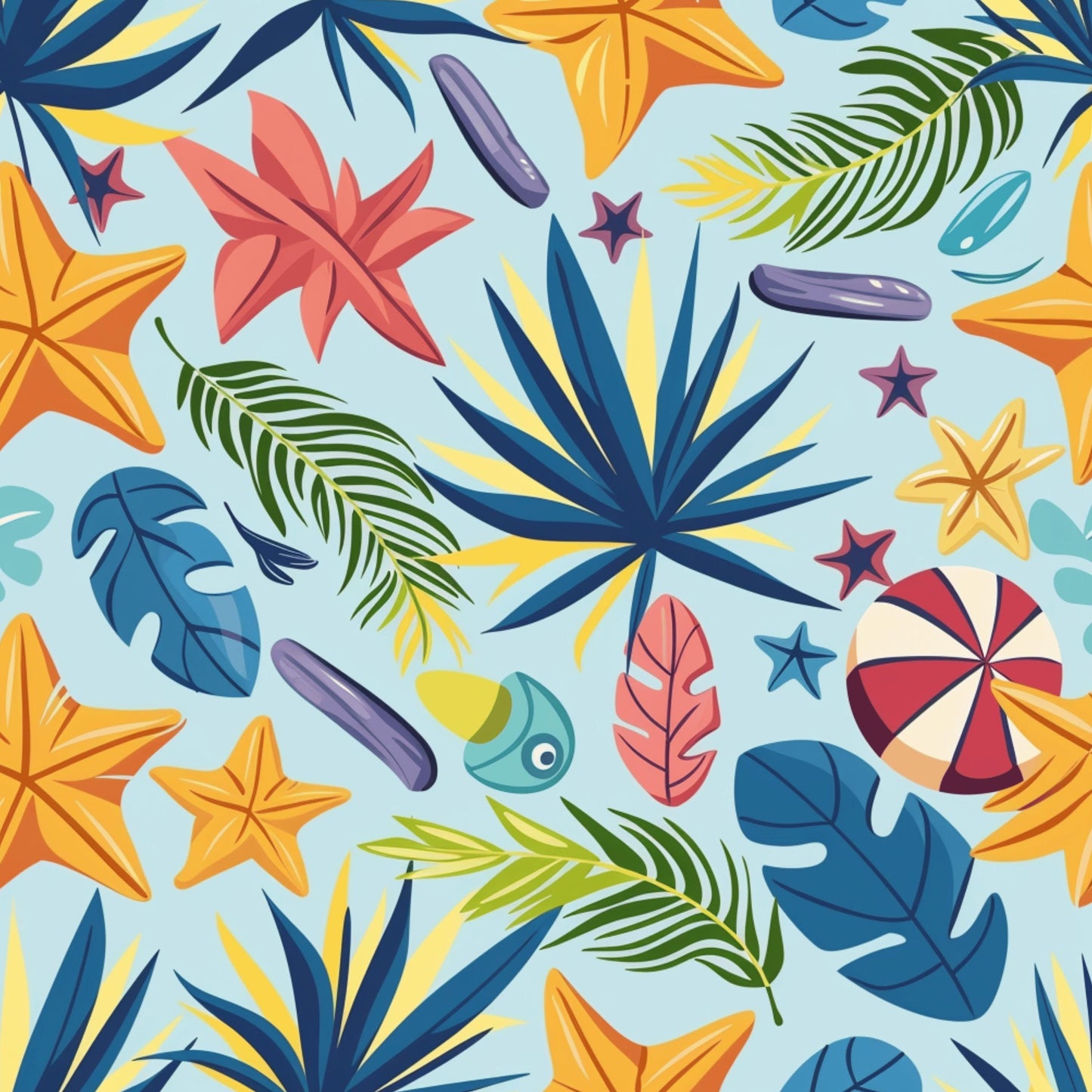 Tropical Patterned Vinyl