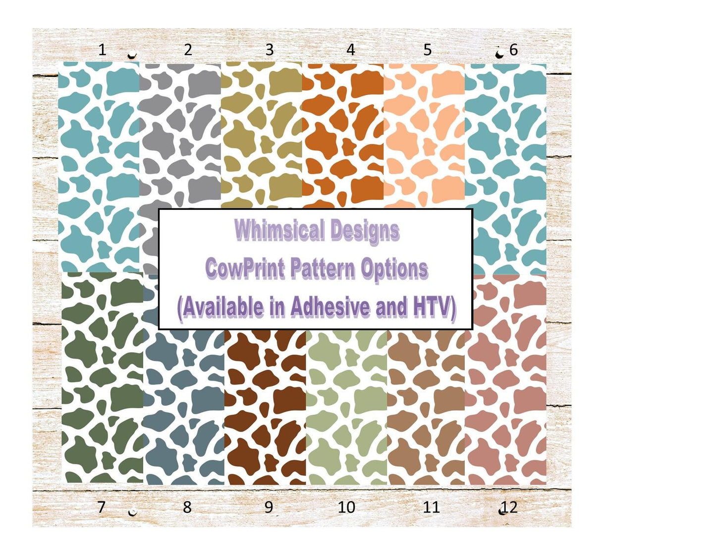 CowPrint Patterned Vinyl