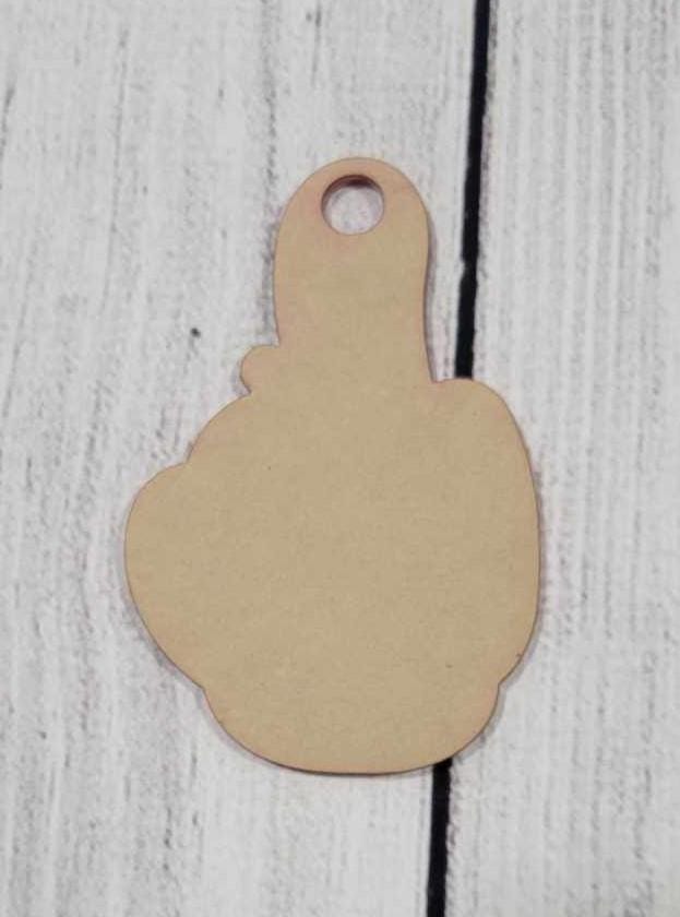 Acryllic Middle Finger Keychains