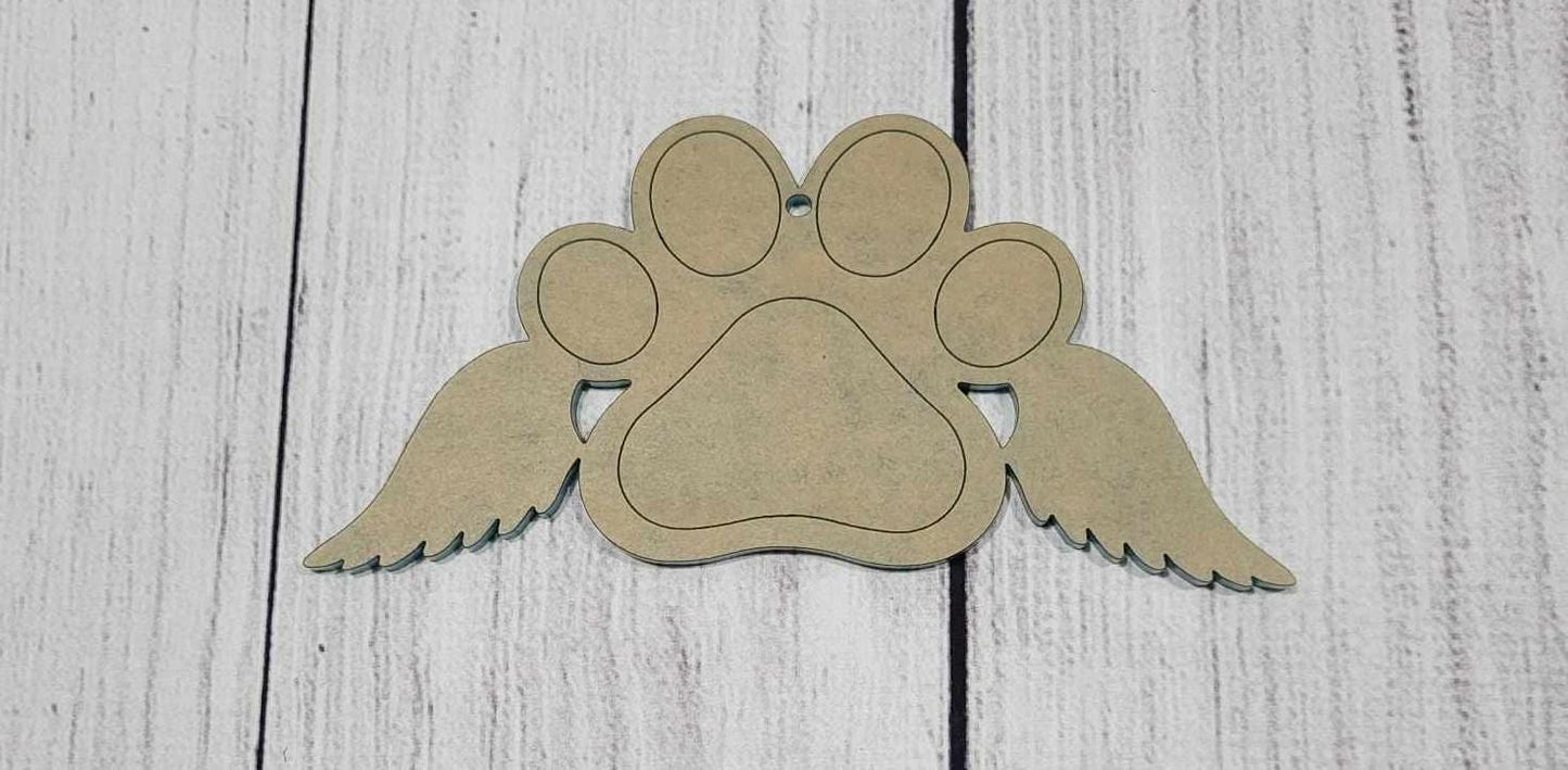 Acryllic Angel Pawprint