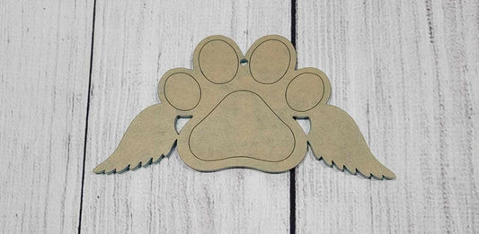 Acryllic Angel Pawprint