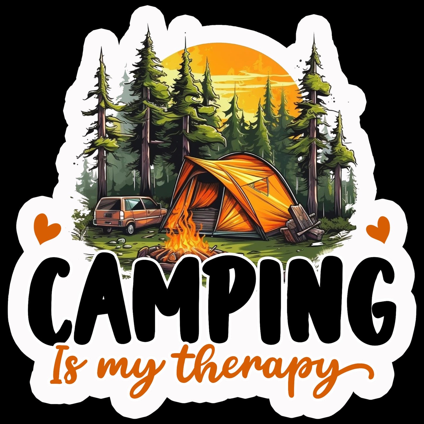 Camping Sticker Set 1