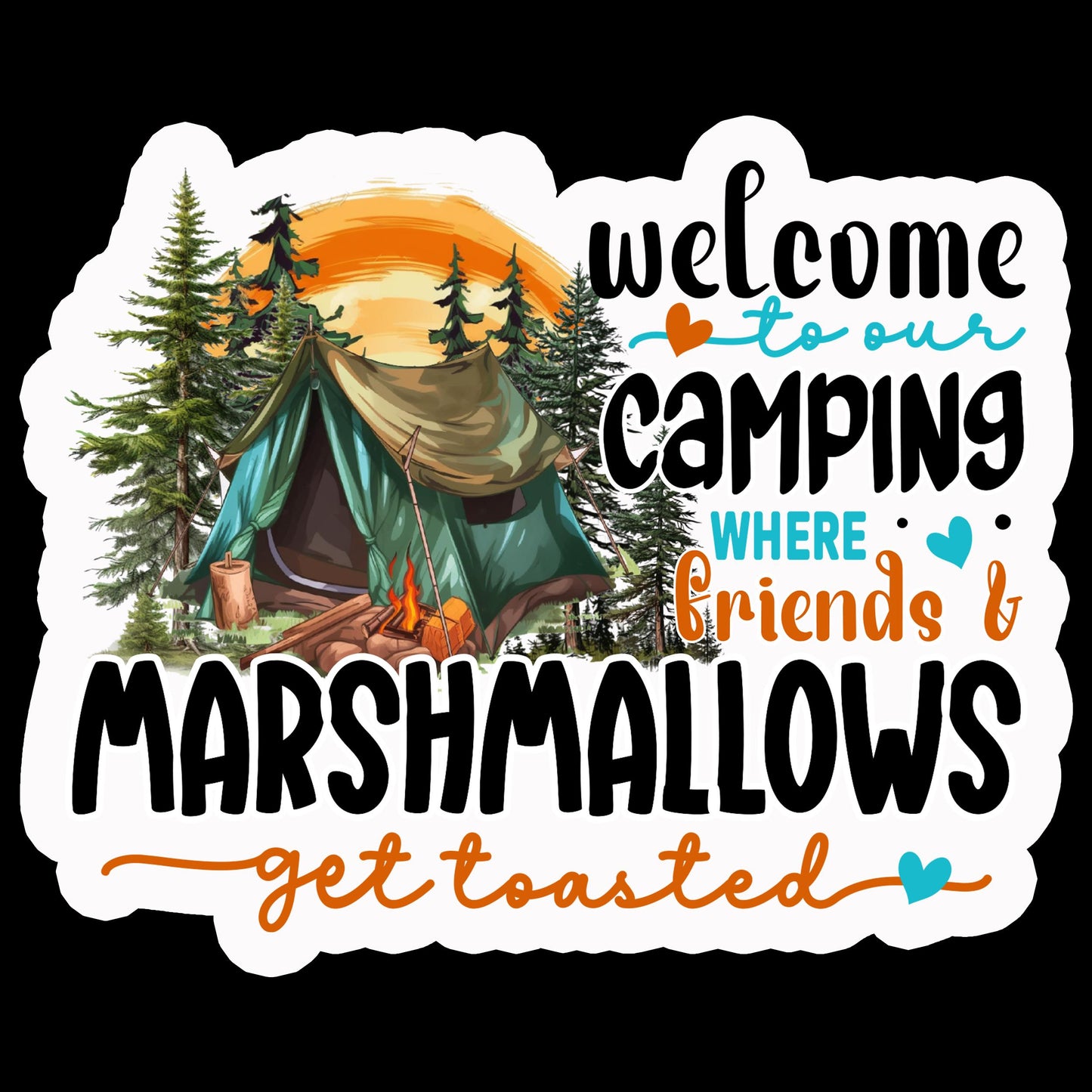 Camping Sticker Set 1