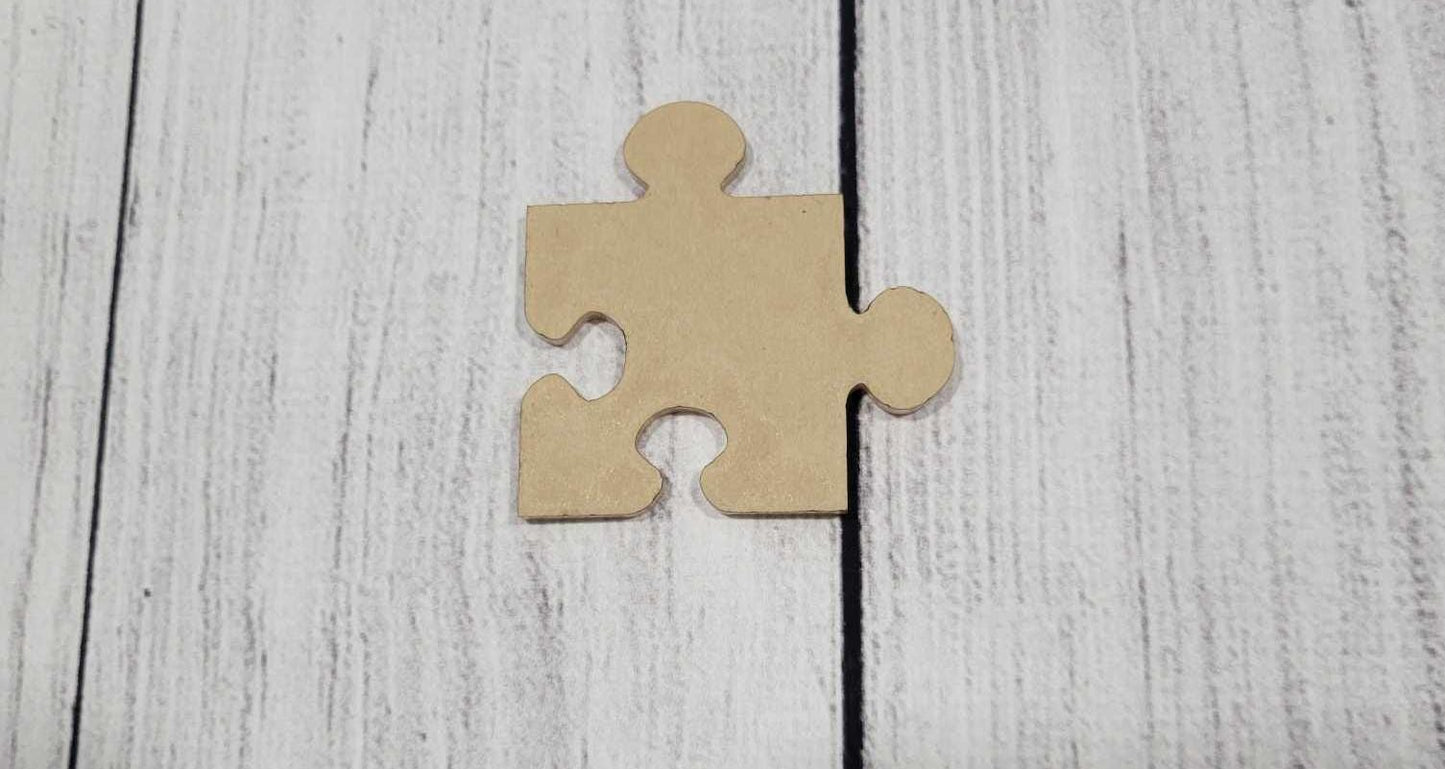 Bulk 2 inch Acrylic Puzzle Piece Blanks