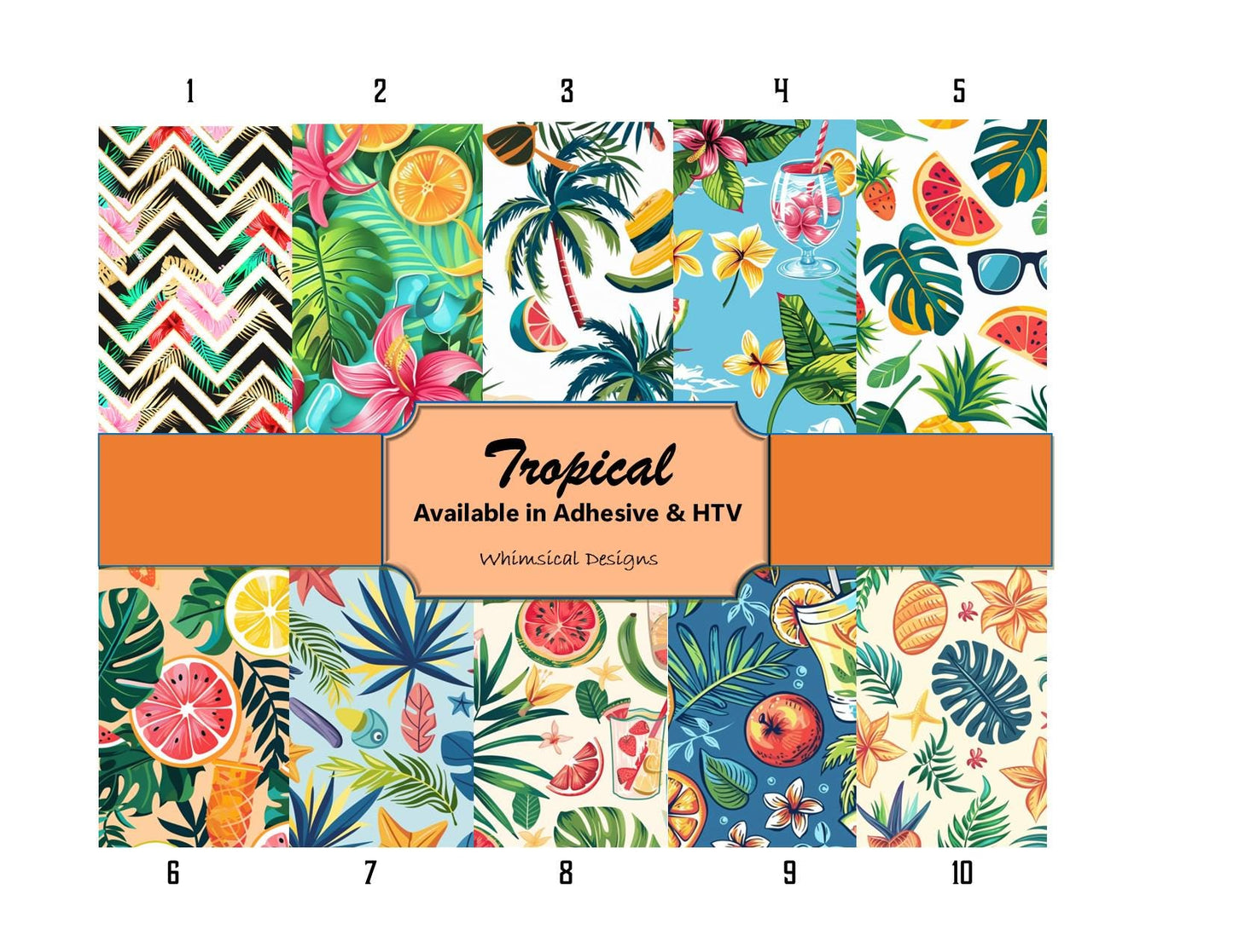 Tropical Patterned Vinyl