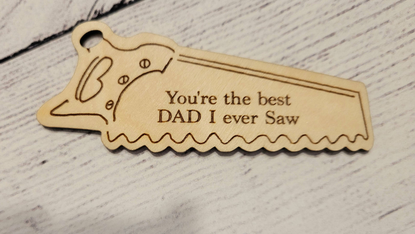 Wooden Keychains for Father's Day