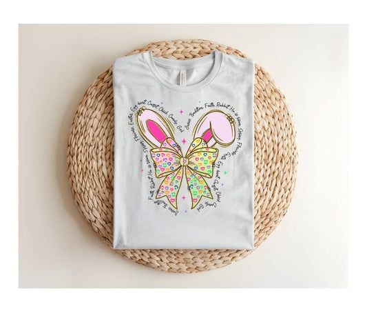 Easter Bunny Ears Coquette Bow Sweatshirt, Easter Shirt