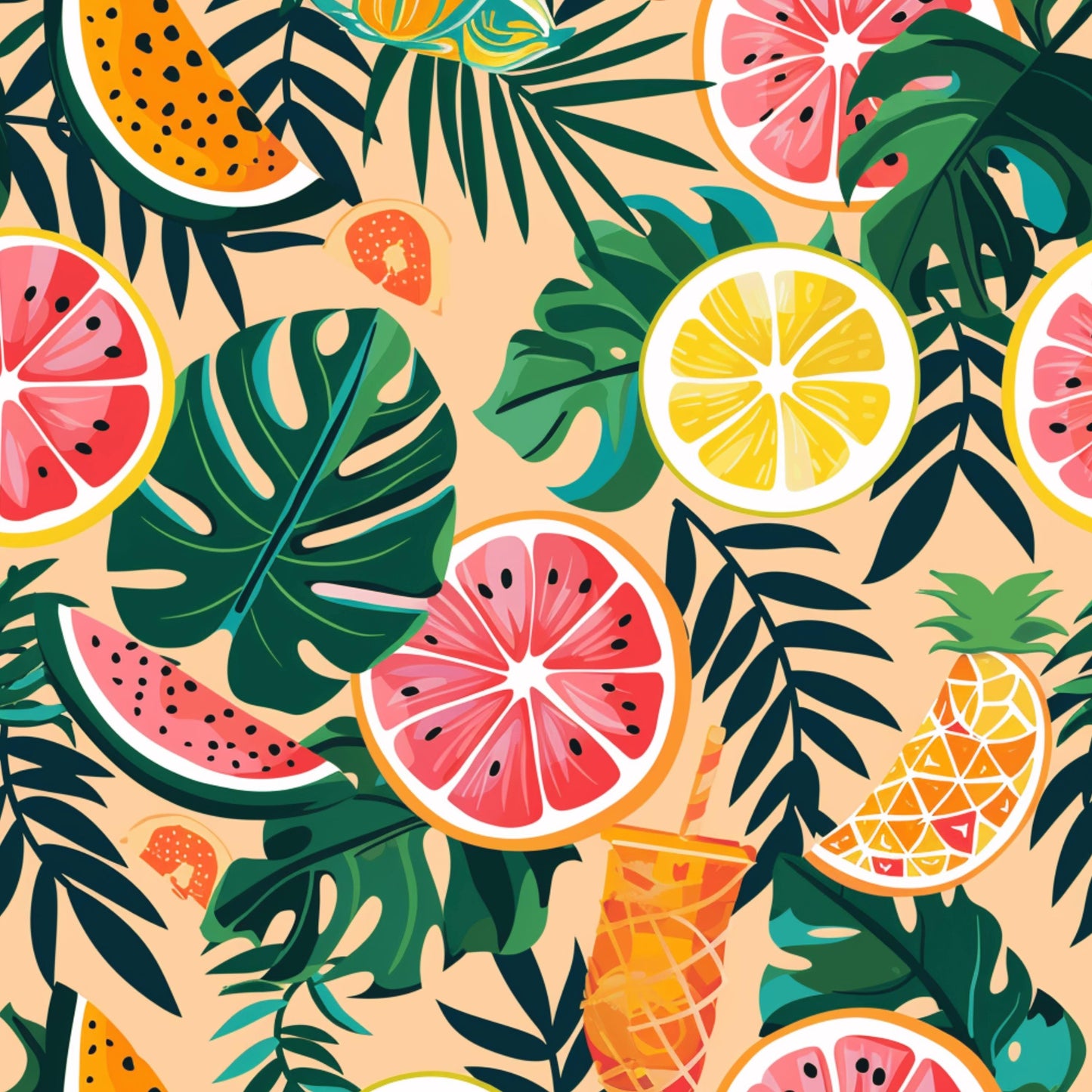 Tropical Patterned Vinyl