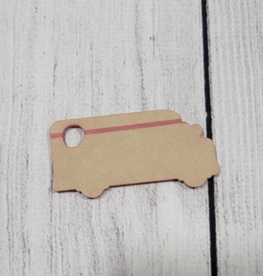 Acryllic School Bus  Keychains