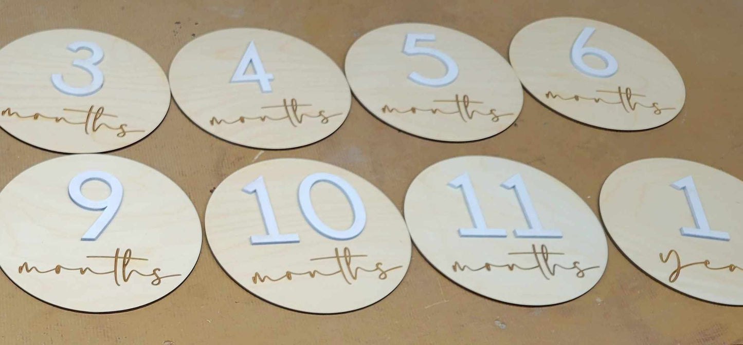 Monthly Milestones Cards