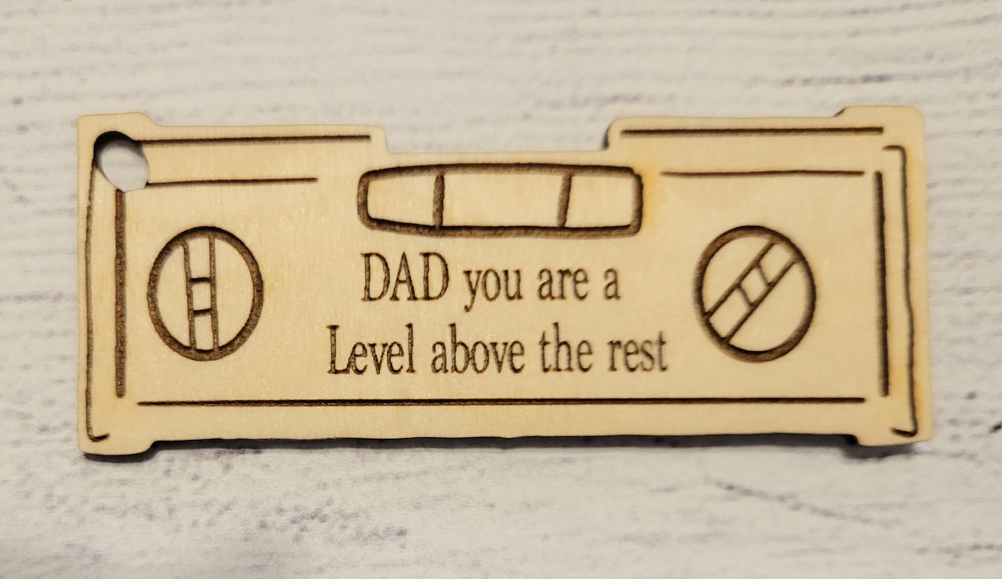 Wooden Keychains for Father's Day