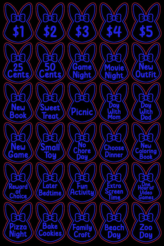 Easter Egg Bunny Tokens