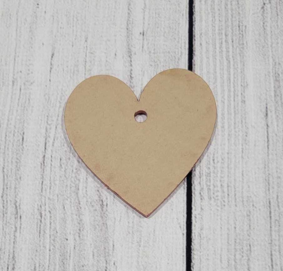 Acryllic Heart Blank