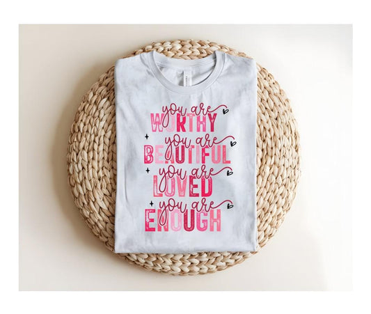 You are Enough , Sweatshirt, Valentine's Day Shirt